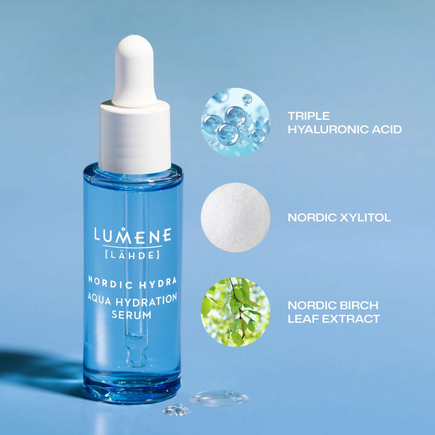 Lumene Aqua Serum 30ml for tørr og sensitiv hud | Vita.no