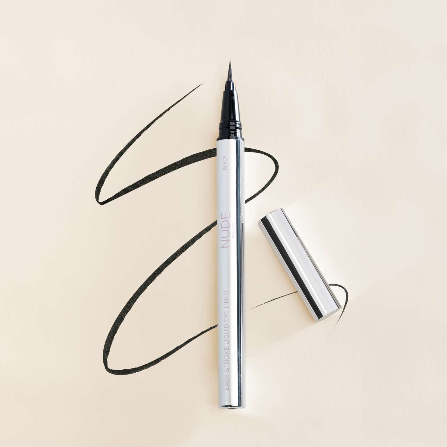 Nude Beauty Easy Stroke Eye Liner Black | Vita.no