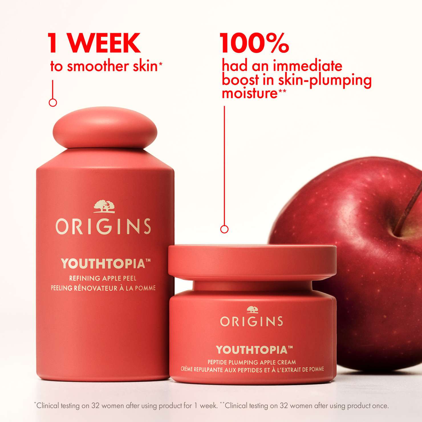 Origins Youthtopia Peptide Apple Cream 50ml | Vita.no