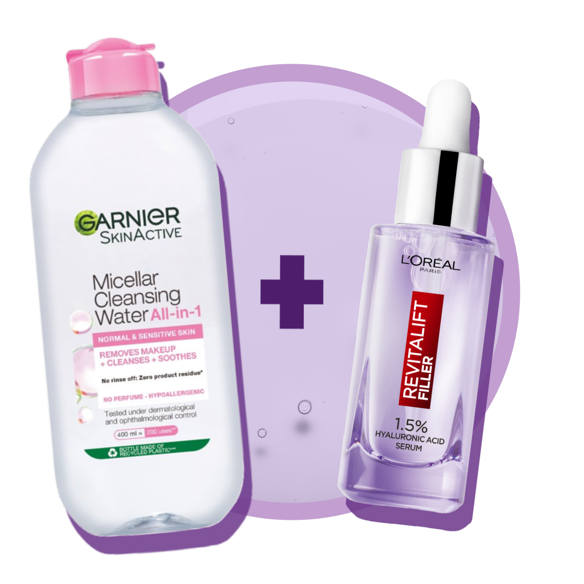 Micellar og hyaluron serum