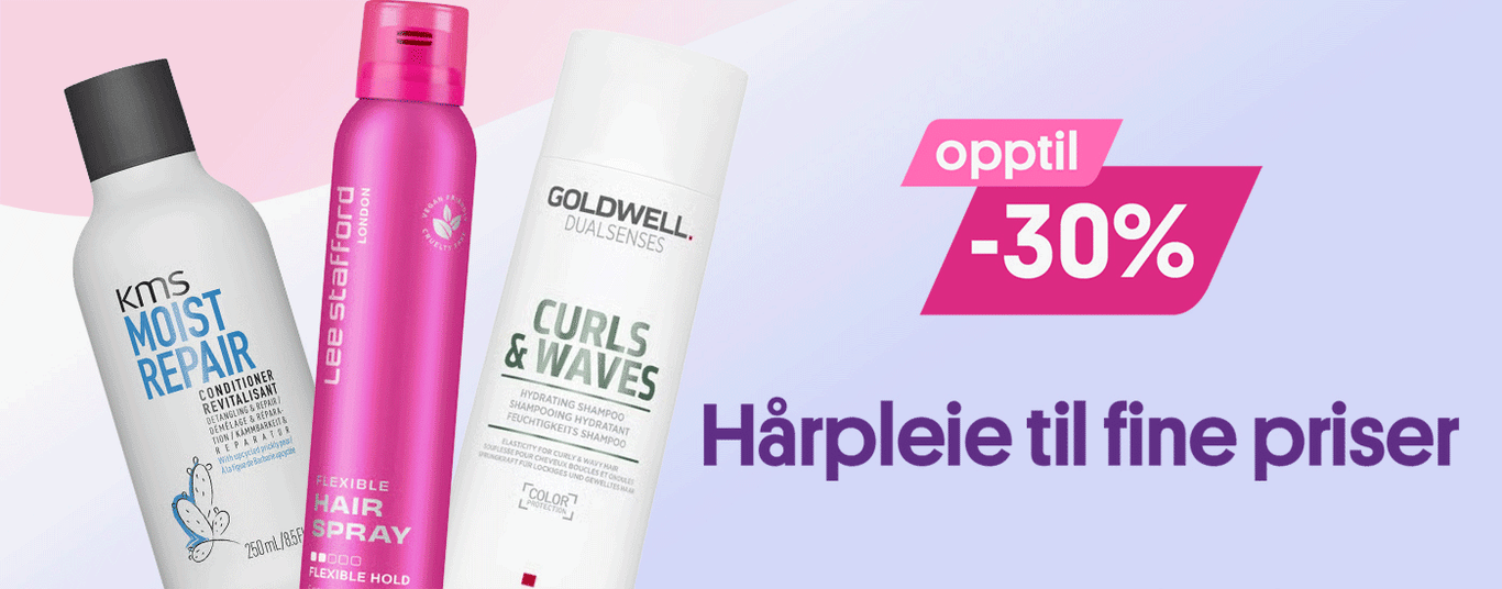 Hårpleie til fine priser opptil -30%