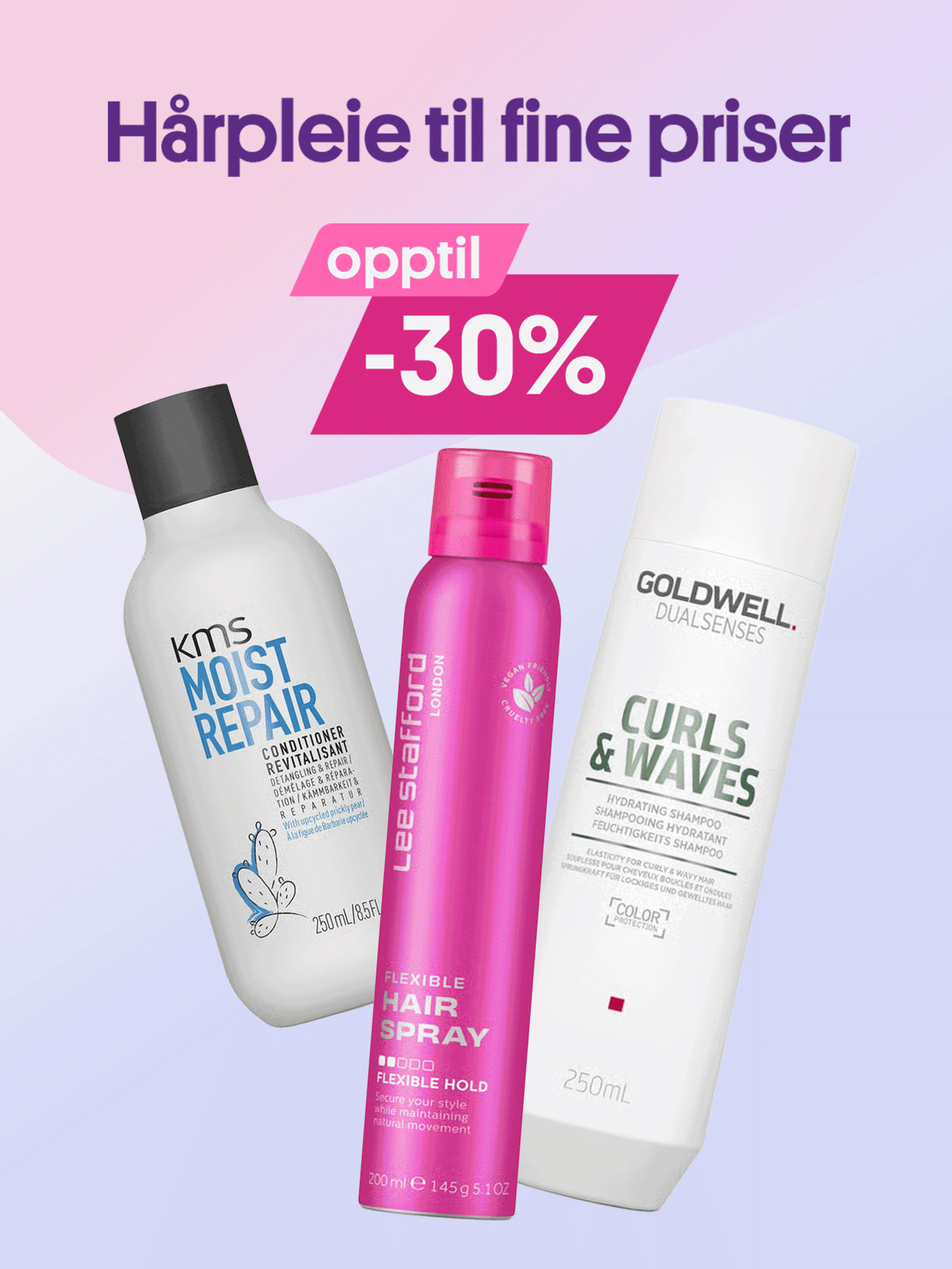 Hårpleie til fine priser opptil -30%