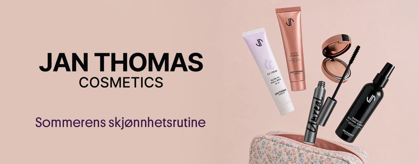 JAN THOMAS COSMETICS Sommerens skjønnhetsrutine