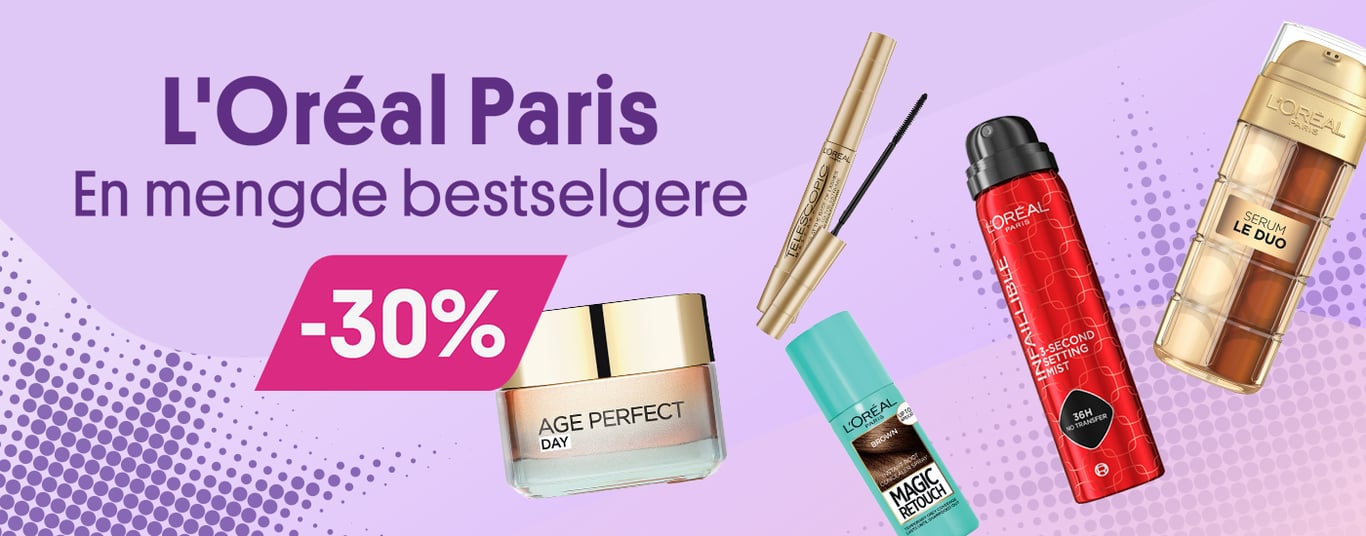 L'Oréal Paris - en mengde bestselgere -30%