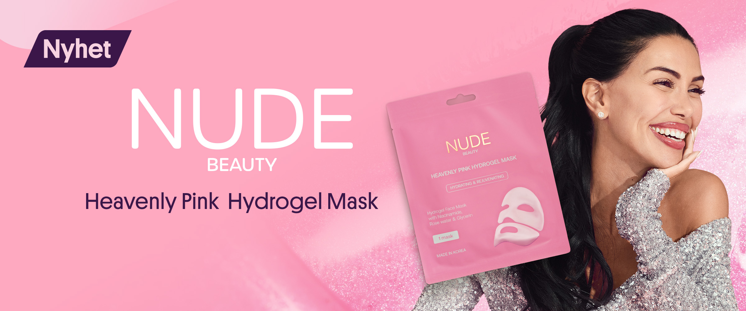 Nyhet fra Nude Beauty Ansiktsmaske 