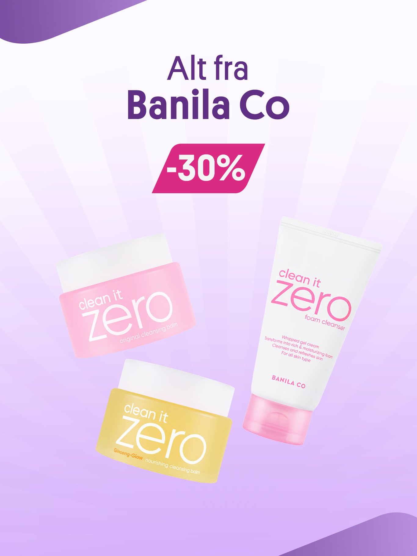 Alt fra Banila Co 30%