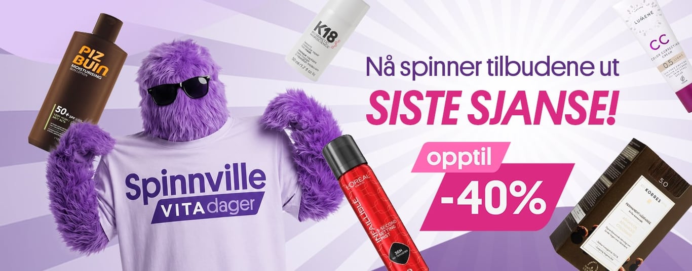 Spinville priser hele uken opptil -40% Spinnville VITA Dager