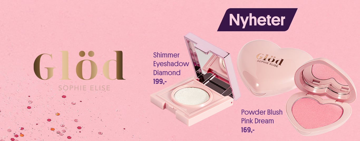 Nyhet! Glöd Sophie Elise Powder Blush Pink Dream & Eyeshadow Diamond 