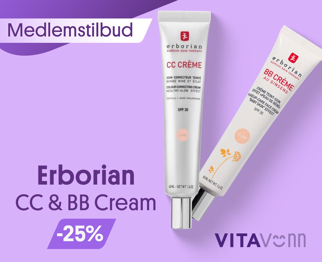 -25% på Erborian BB og CC cream
