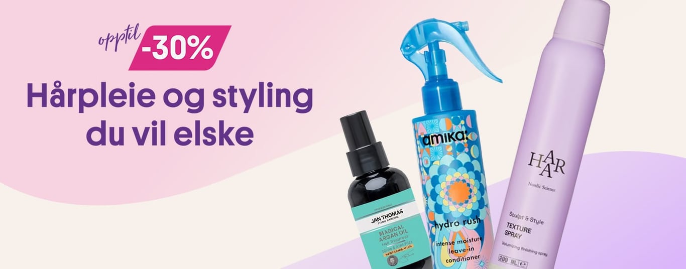 Favoritter til håret! Opptil 30%