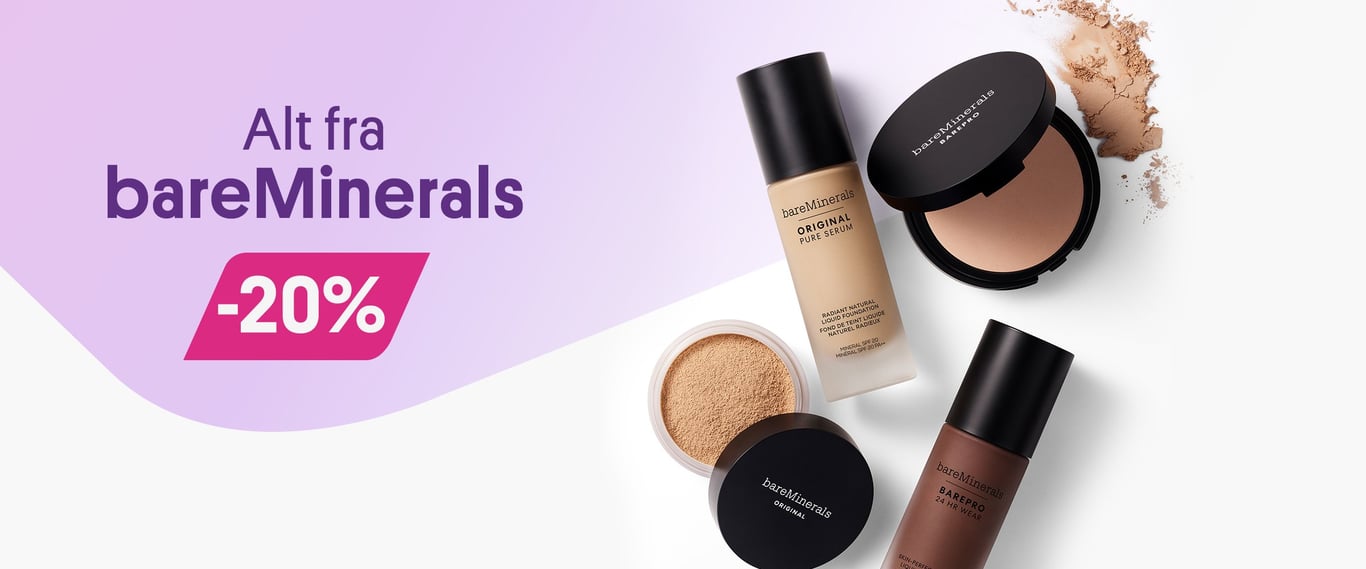 20% på alt fra BareMinerals 
