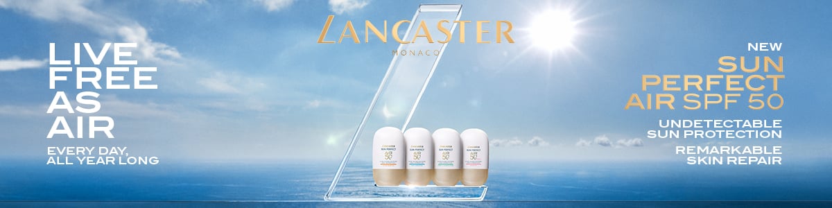 Lancaster LIVE FREE AS AIR. SUN PERFECT AIR SPF 50