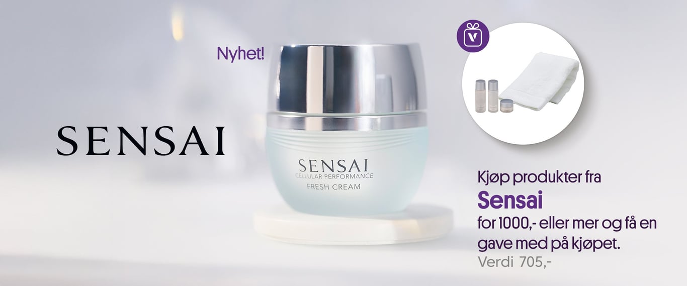 Kjøp produkter fra Sensai for 1000,- eller mer og få en gave med på kjøpet - verdi 705,-