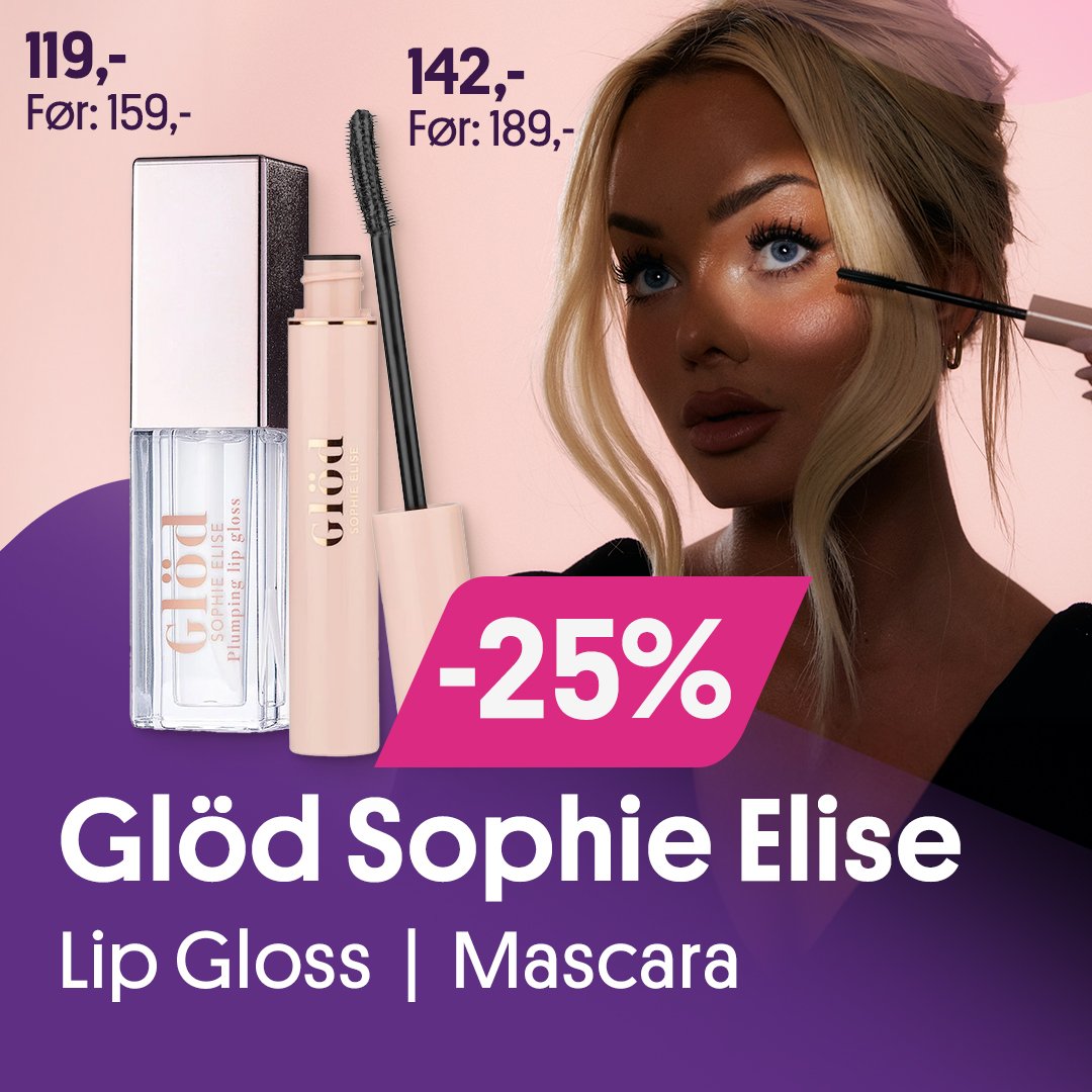 Glöd mascara og lip gloss 25%