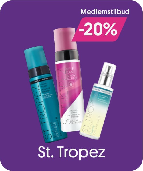 St. Tropez -20% for medlemmer. bilde av selvbruning