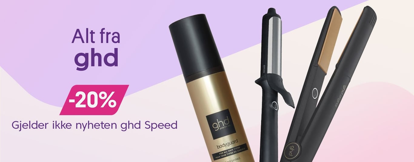 Alt fra ghd -20% (Gjelder ikke nyheten ghd speed)