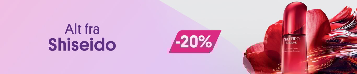 20% på alt fra Shiseido 
