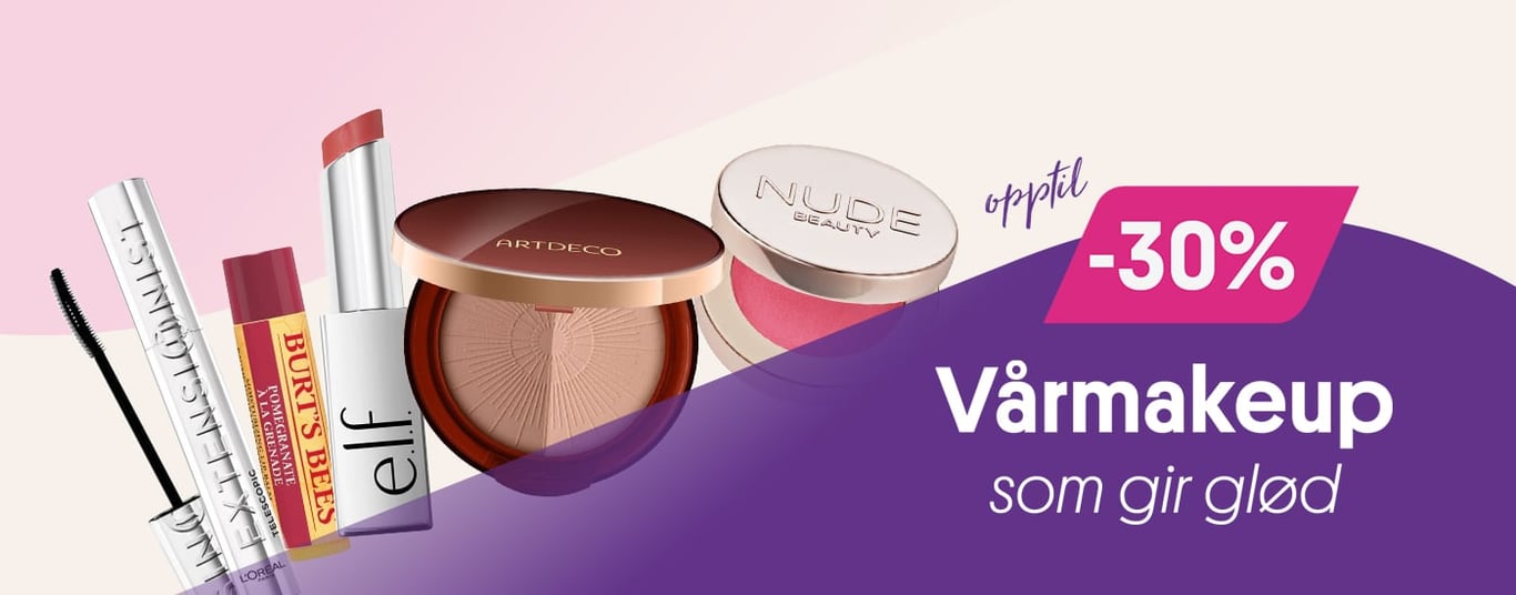 Opptil -30% Vårmakeup som gir glød