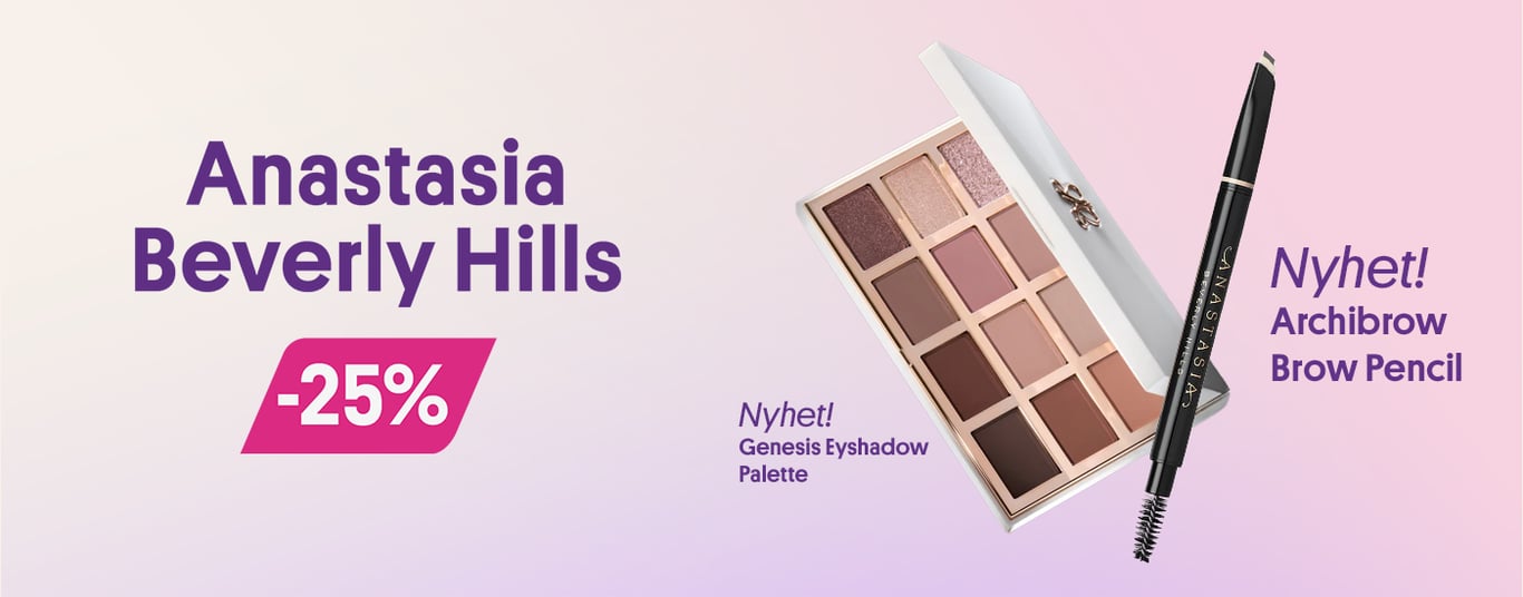 Anastasia Beverly Hills -25% (nyhet archibrow brow pencil & genesis eyeshadow palette)