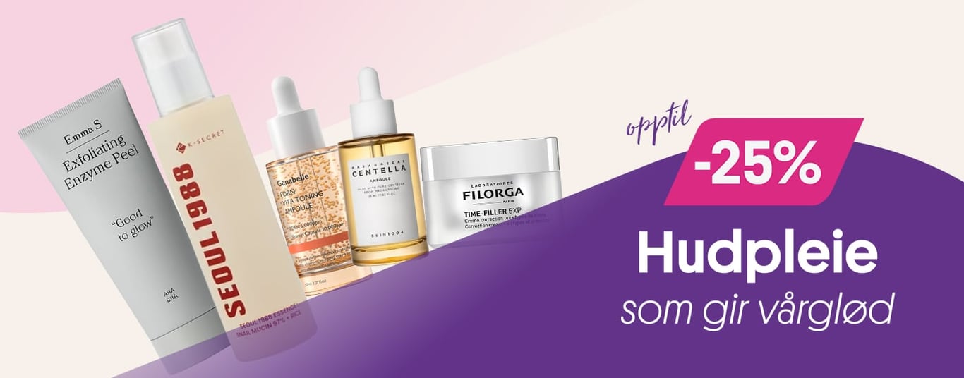 Opptil -25% Hudpleie som gir vårglød