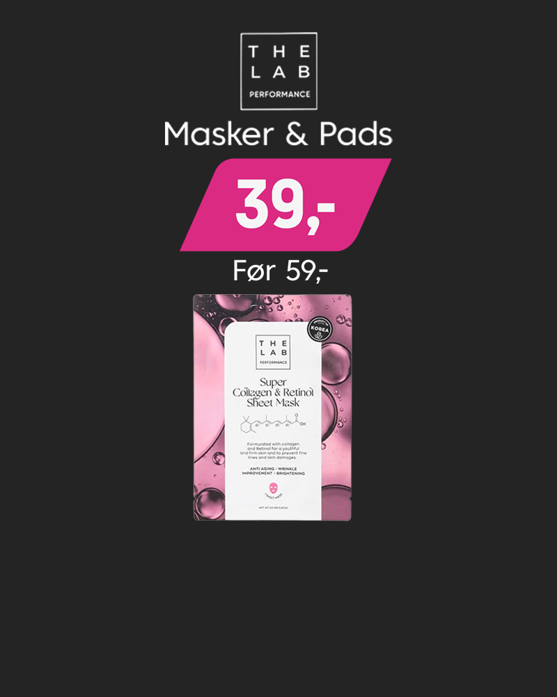 Alle masker & pads fra THE LAB 39,-