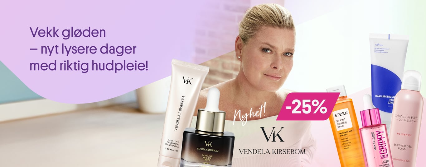 Vekk gløden! opptil 30% på en mengde hudpleie