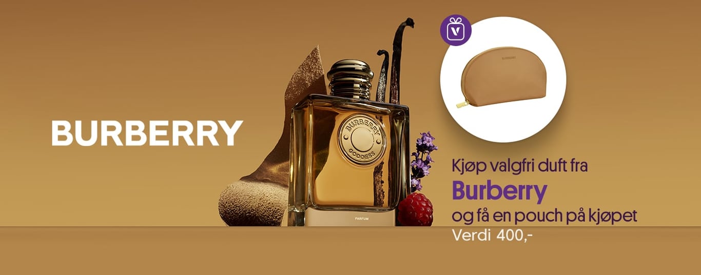 Kjøp valgfri Burberry duft og få med en lekker pouch på kjøpet. Verdi: 400,- .