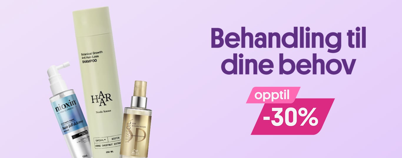 Behandling til dine behov opptil -30%