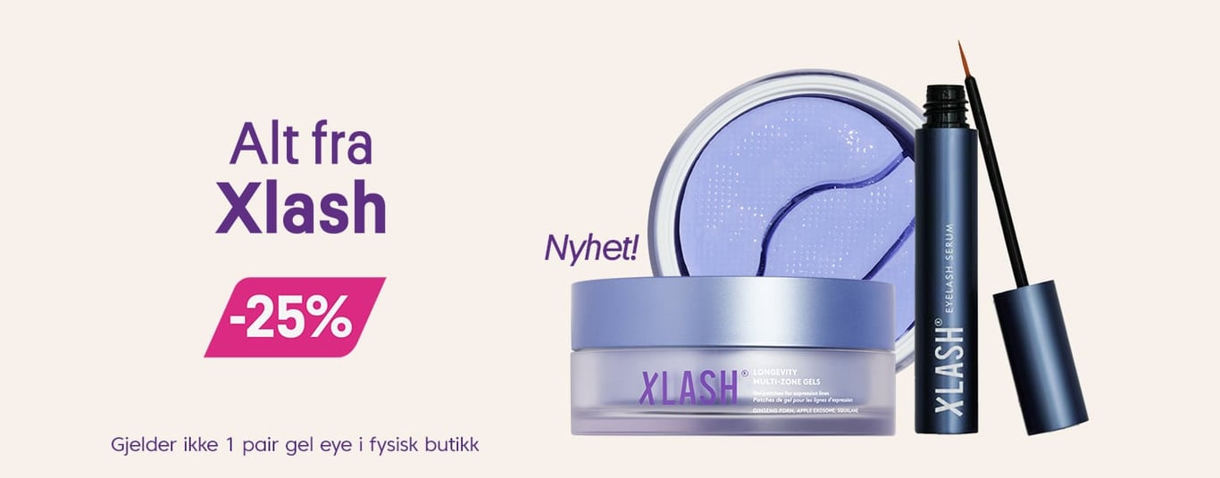 Alt fra Xlash -25% Gjelder ikke 1 pair gel eye i fysisk butikk