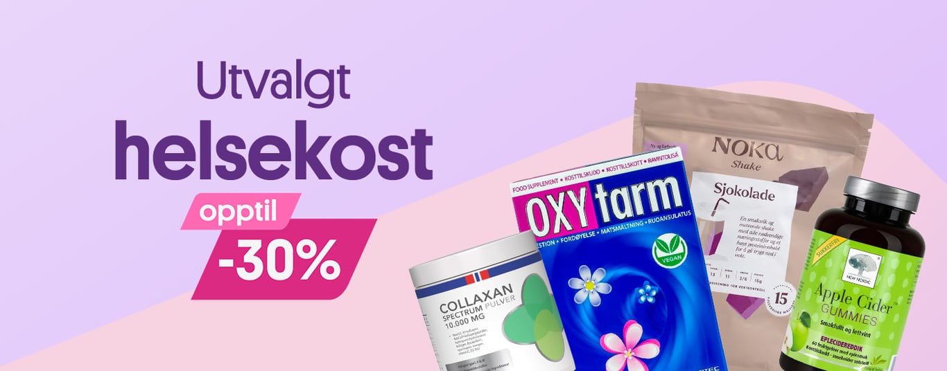 Utvalgt helsekost opptil -30%