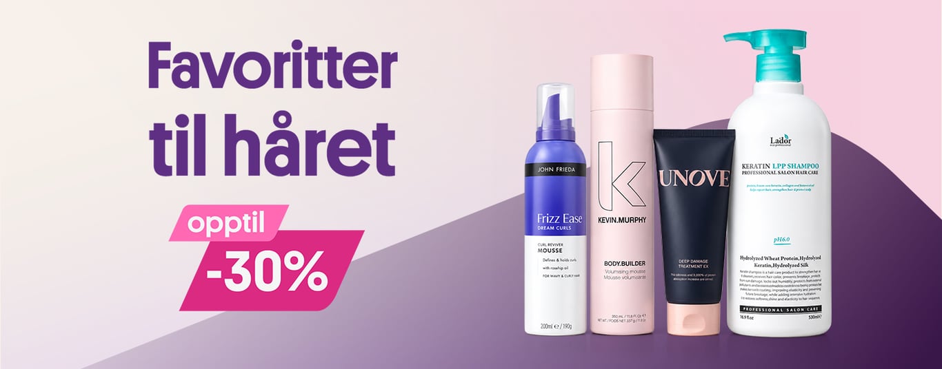 Favoritter til håret opptil -30%