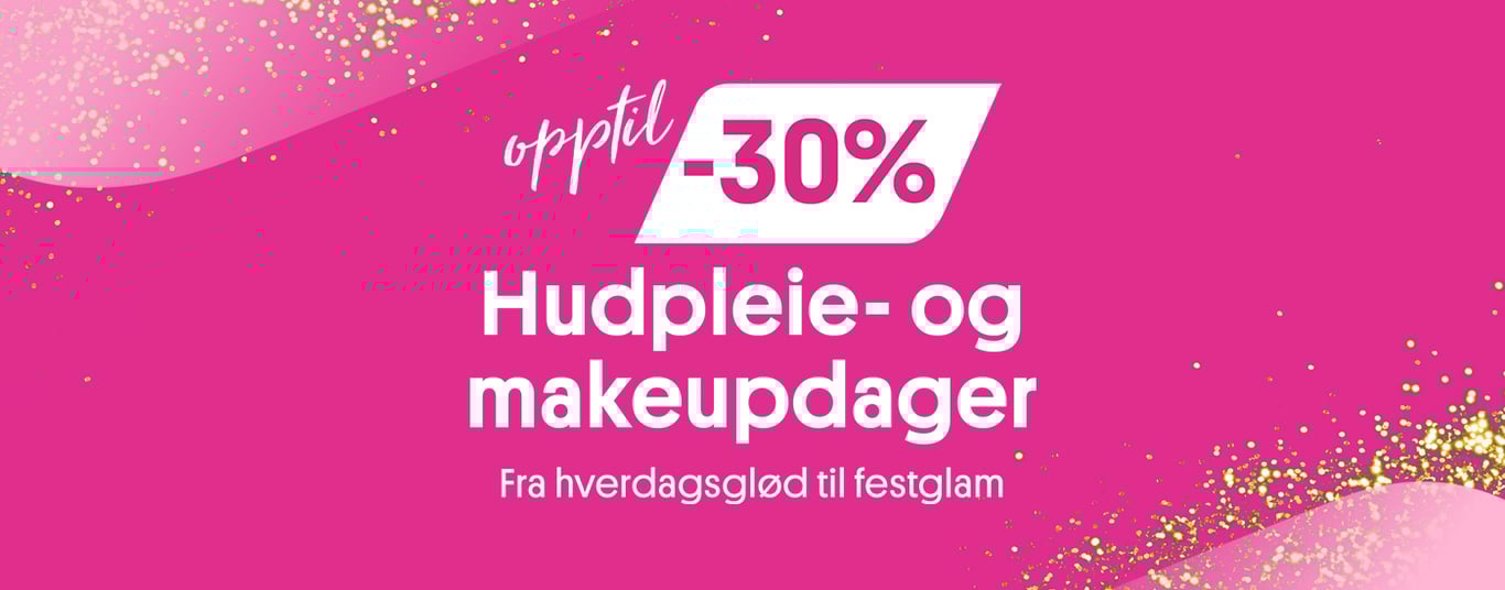 Hudpleie og makeup-dager! Opptil 30% på en mengde produkter 