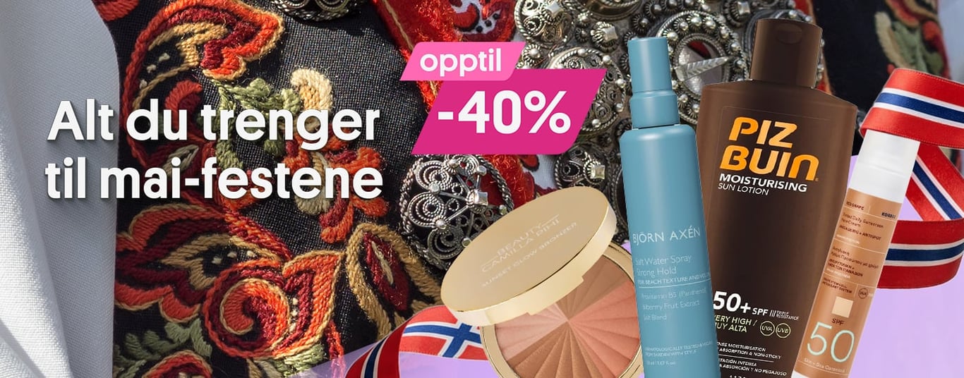 Alt du trenger til maifestene opptil -40%