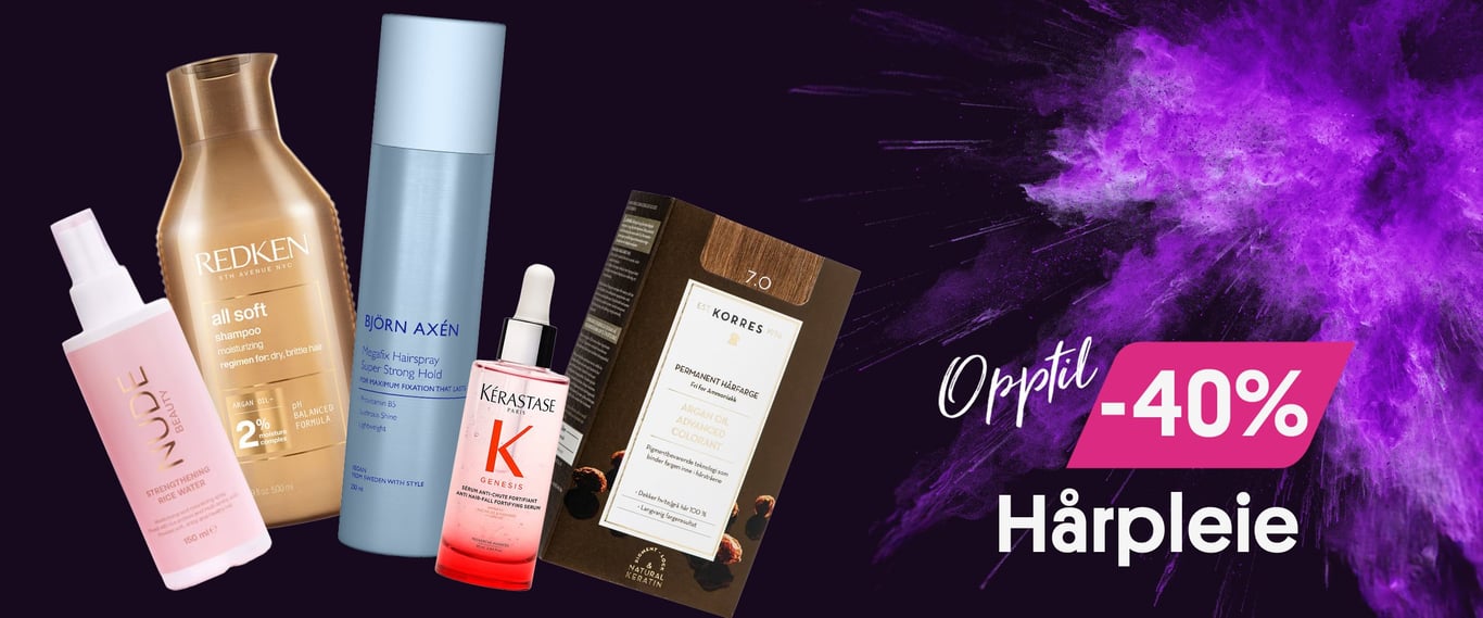 Opptil 30% på hårpleie