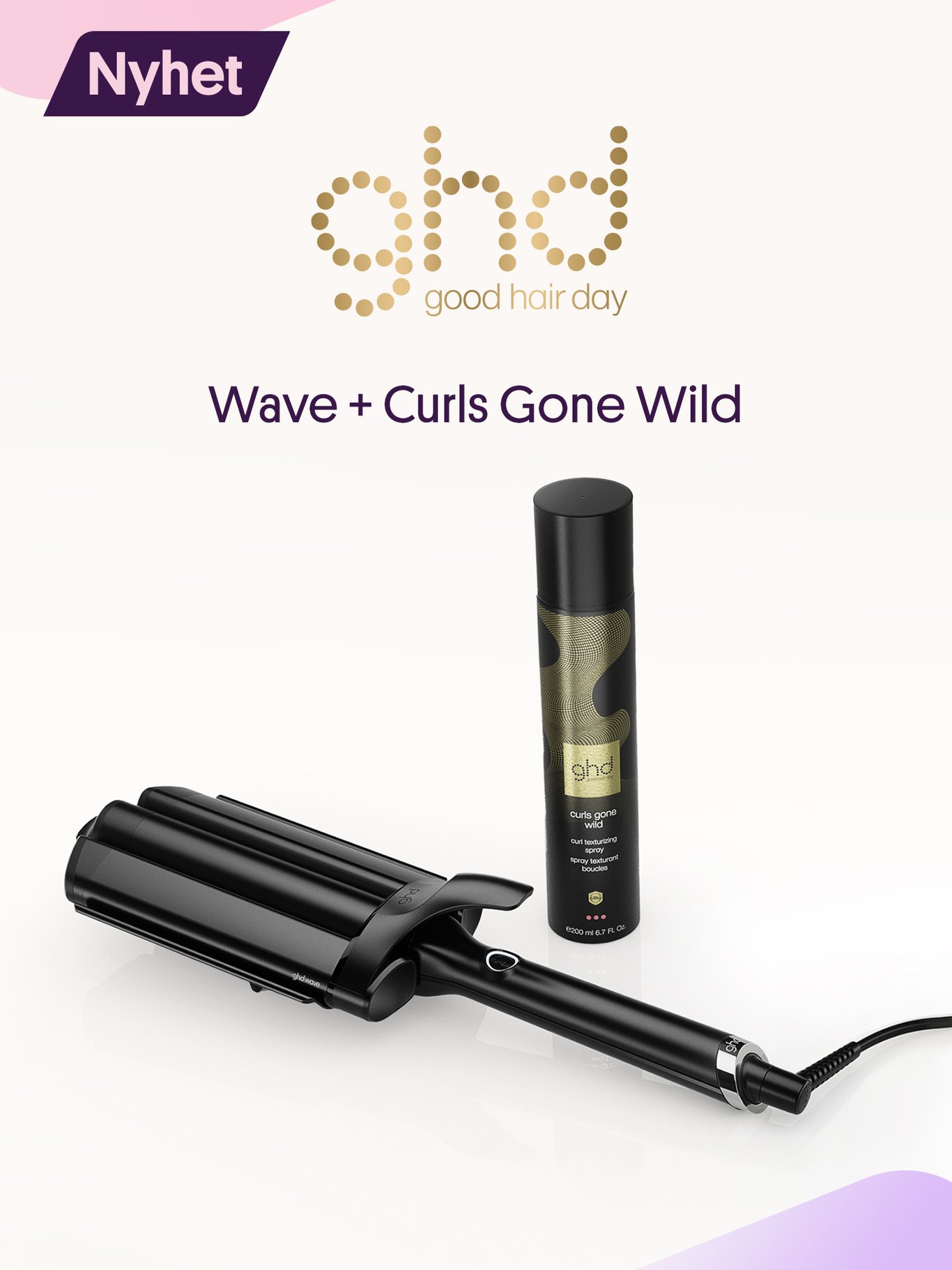 ghd wave + Curls gone wild