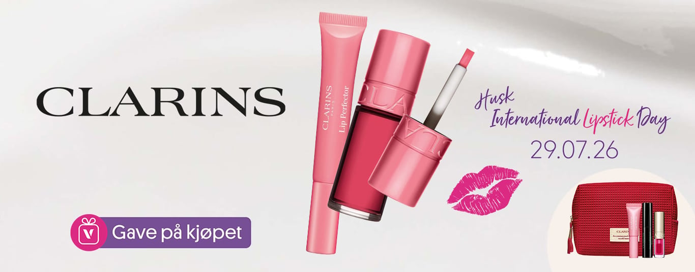 CLARINS - Gave på kjøpet (Husk international lipstick day 29/7-26)