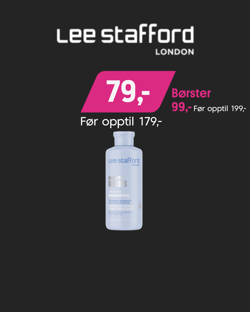 Lee Stafford 79,- Før opptil 179,- (Børster 99,- Før opptil 199,-)
