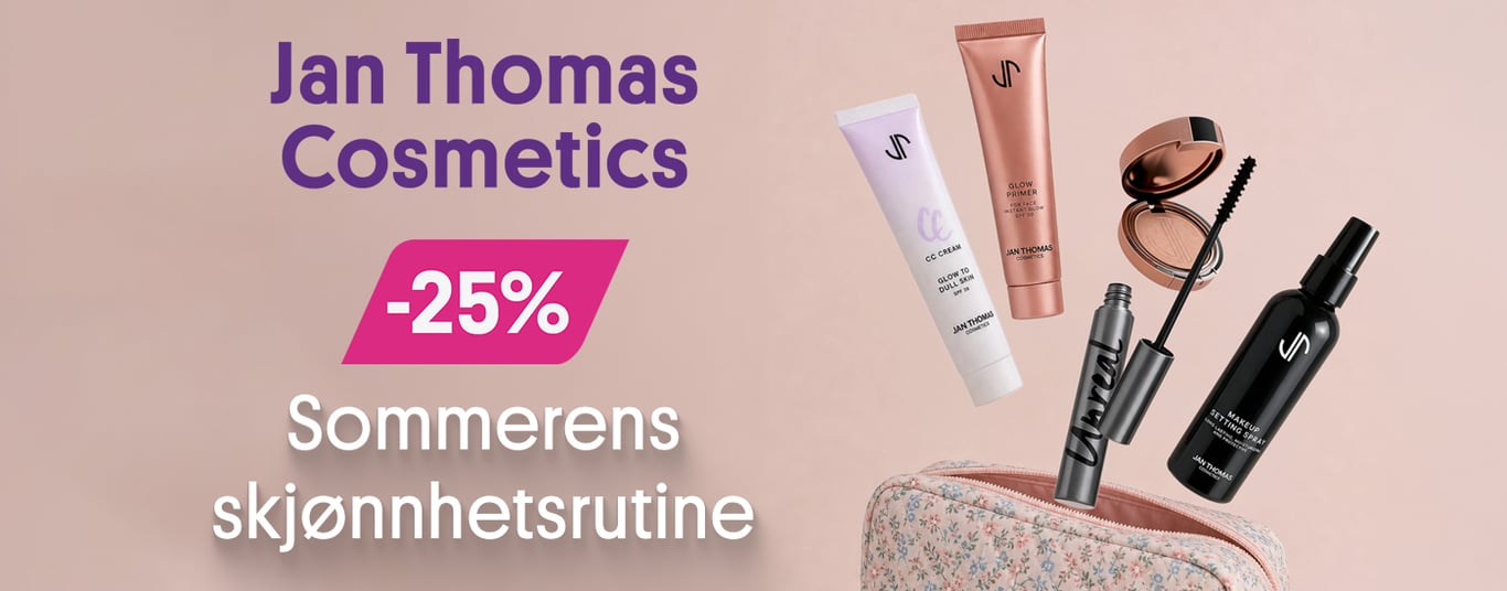 Jan Thomas Cosmetics -25% Sommerens skjønnhetsfavoritter