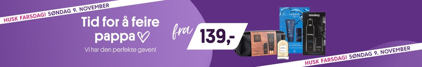 Tid for å feire pappa! Vi har den perfekte gaven fra 139,-. Husk farsdag den 9 november.