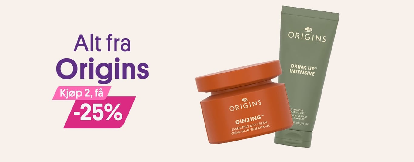 Alt fra Origins, kjøp 2, få -25%