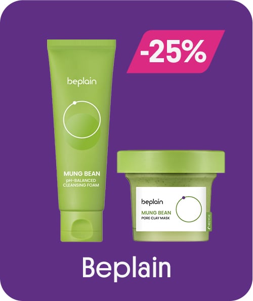 Beplain -25% på alle produkter bilde av cleansing foam og pore clay mask