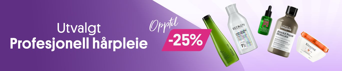 En mengde frisørmerker opptil 25%