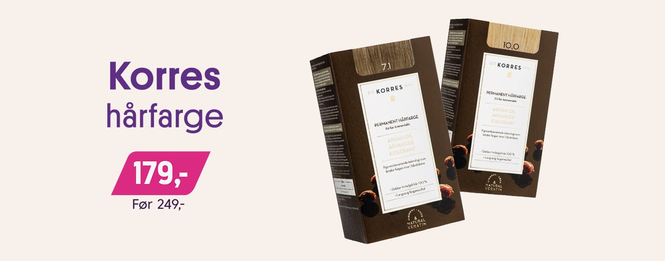 KORRES Hårfarge 179,- Før: 249,-