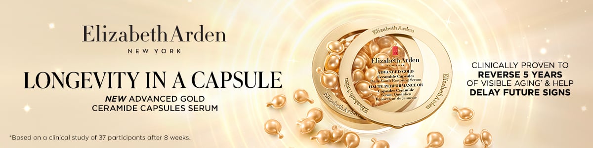 Elizabeth Arden Longevity in a capsule - new advanced gold ceramide capsules serum