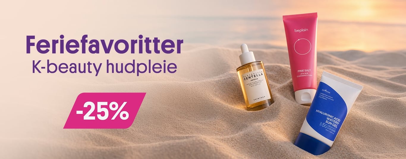 Feriefavoritter K-beauty hudpleie -25%