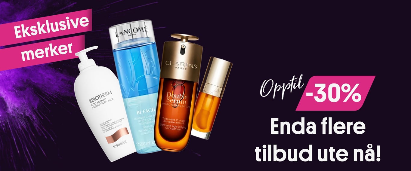 Luksus i hverdagen! Premium merker opptil 30%