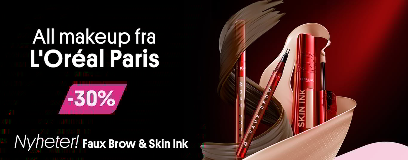 30% på all makeup fra Loreal Paris