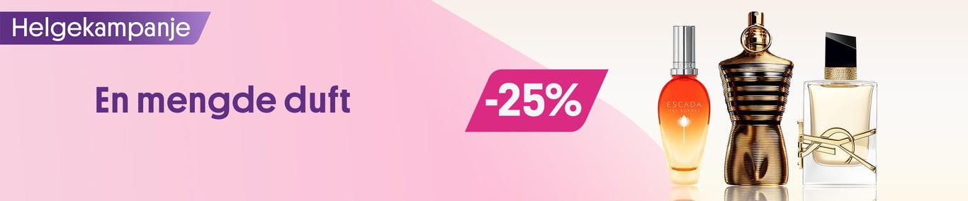 En mengde duft opptil -25%
