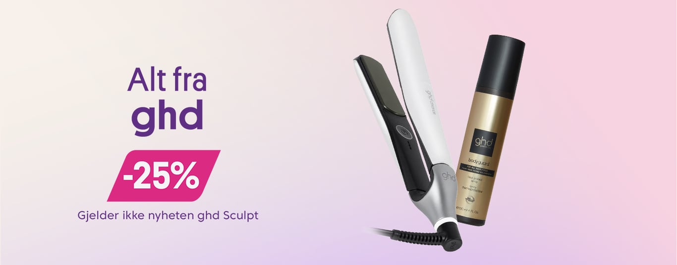 Alt fra ghd -25% (gjelder ikke nyheten ghd sculpt)