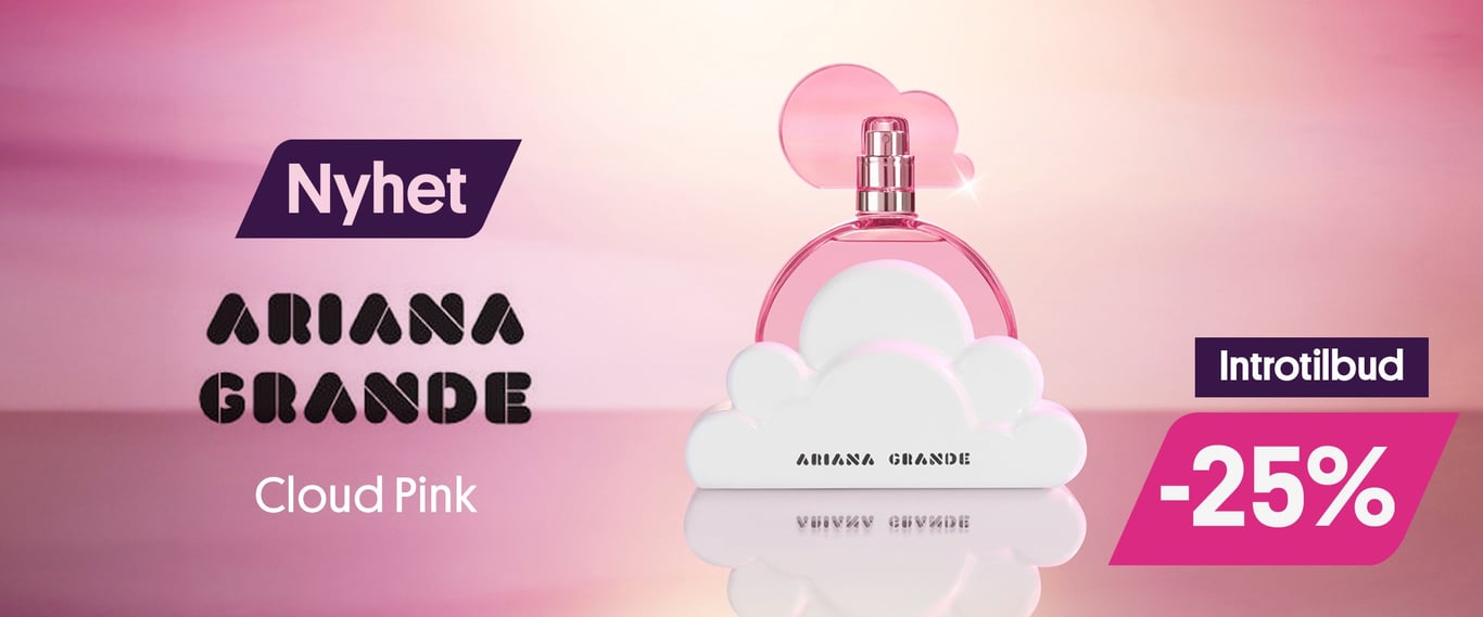 Nyhet fra Ariana Grande Cloud Pink. introtilbud -25%